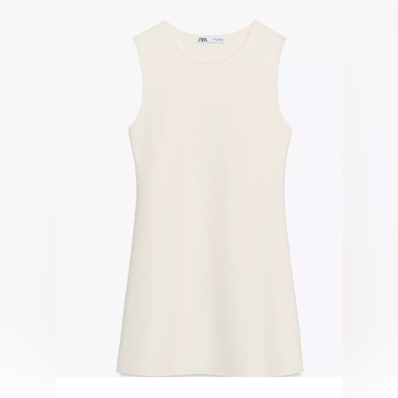 Zara plain mini knit dress - Picture 4 of 5
